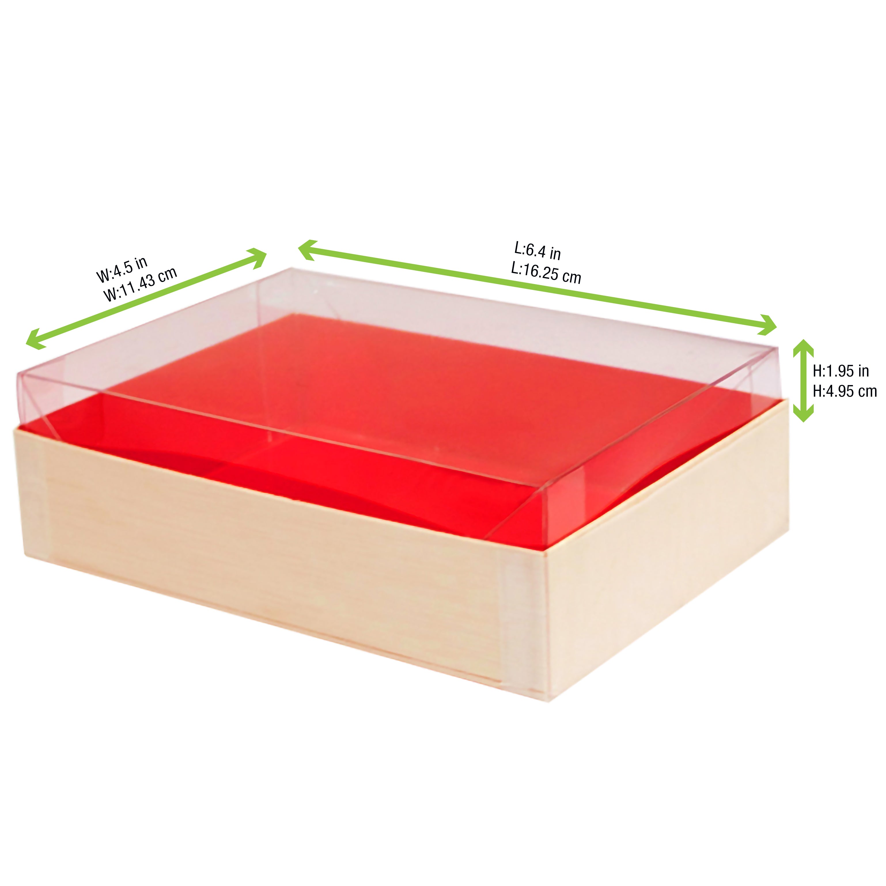 Clear PET Lid For 210SAMRED120 - 6.33 X 4.48 X 1.96in - 100 Pcs