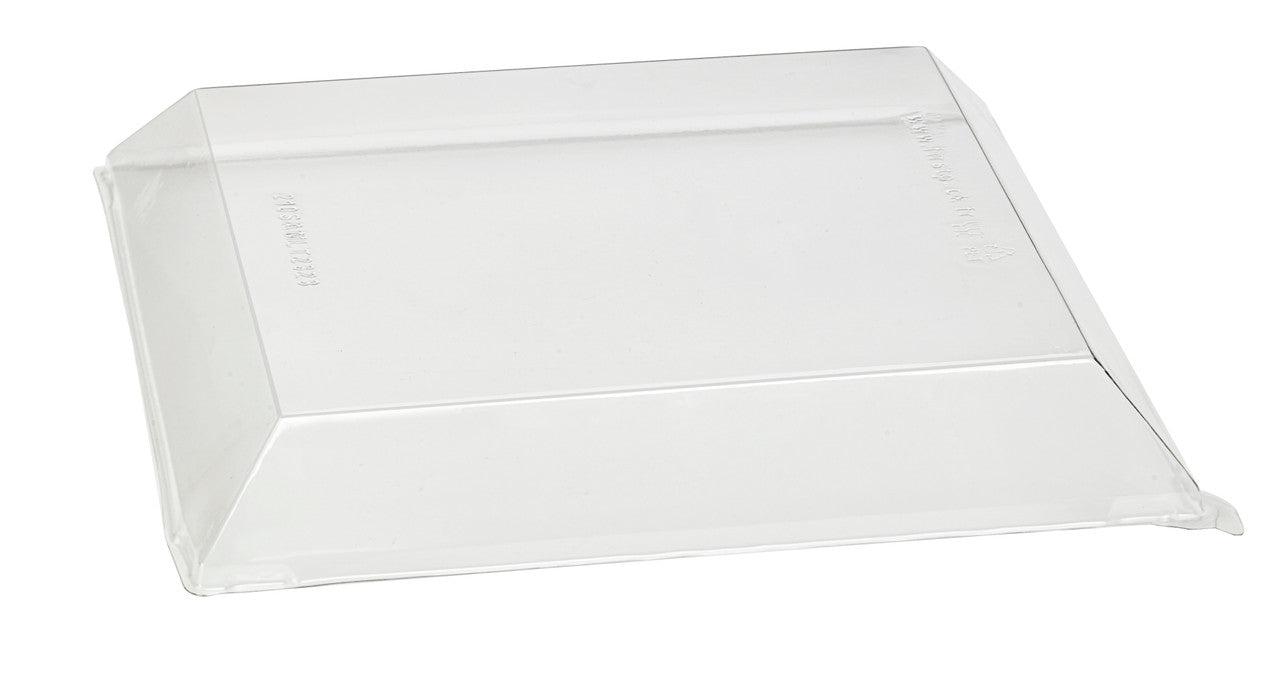 Clear PET Lid For 210SAMBQ2323 - L:9.25 X W:9.25 X H:1.4in 100 Pcs/Cs