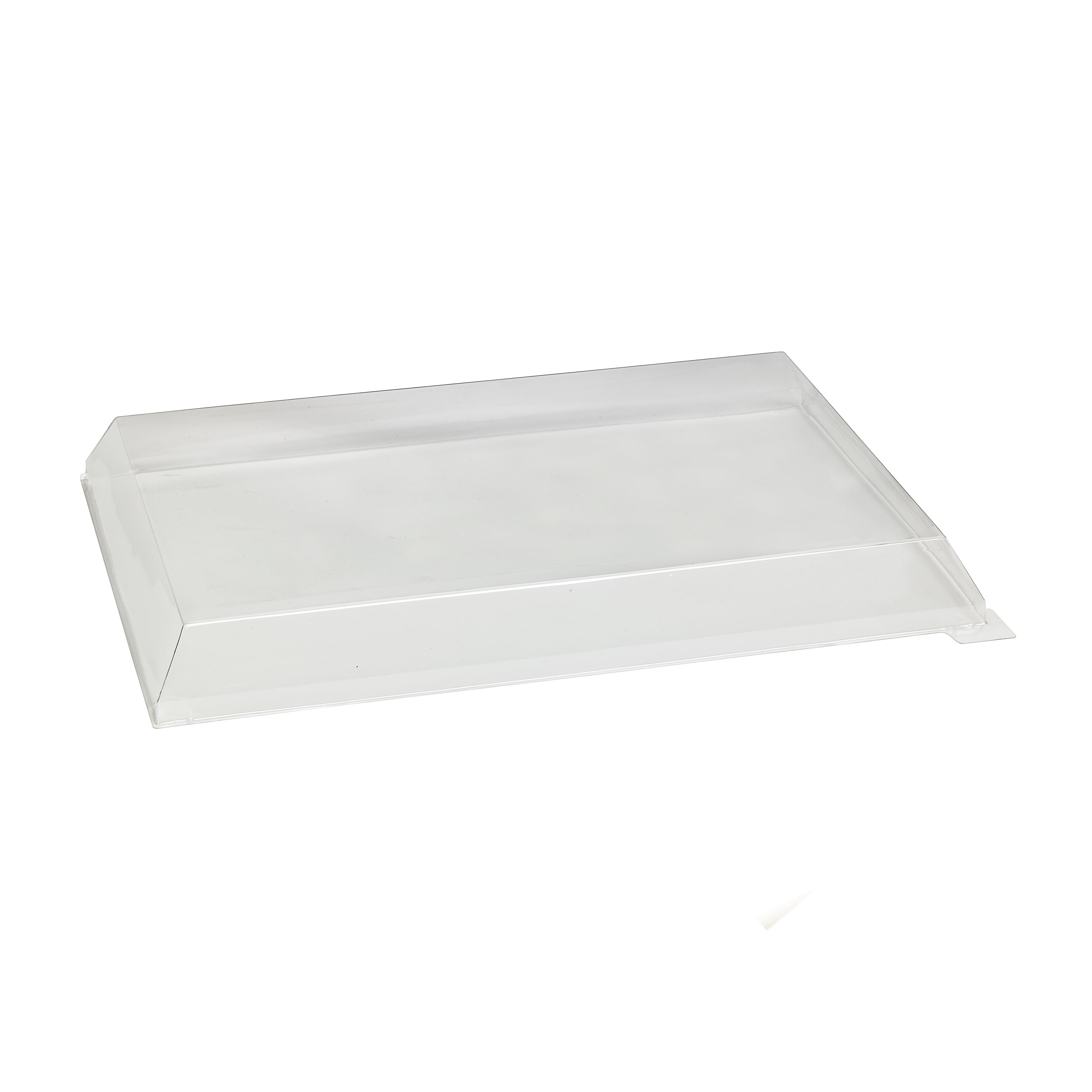 Clear PET Lid For 210SAMBQ274 - L:15.6 X W:11 X H:1.5in ( 50 Lids Per Case)