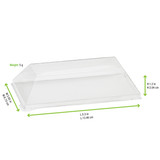 Clear PET Lid For 210SAMBQ65 - L:5.3 X W:2.65 X H:1.2in 100 Pcs/Cs