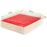 Wooden Folding Box With Red Shiny Interior - 6.3 X 6.3 X 1.4in - 100 Pcs