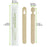 Easy Wooden Chopsticks Wrapped by Pair - L:5.9in - 1000 pcs