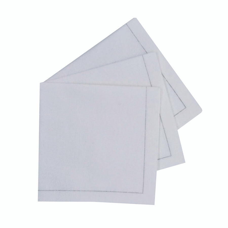 Luxury Cotton Cocktail Napkin - 7.9in X 7.9in - 200 Pcs