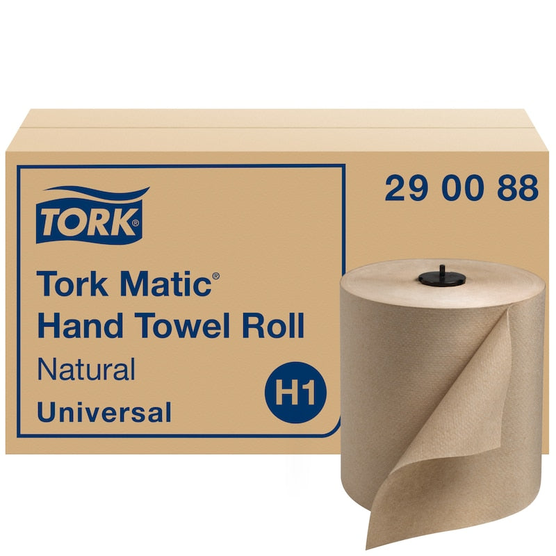 Tork® Universal Matic® Basic Roll Towel 1 Ply, Natural, 7.7" x 700 (6 Rolls)