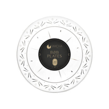 Simcha Collection Plastic Clear 6" Plates