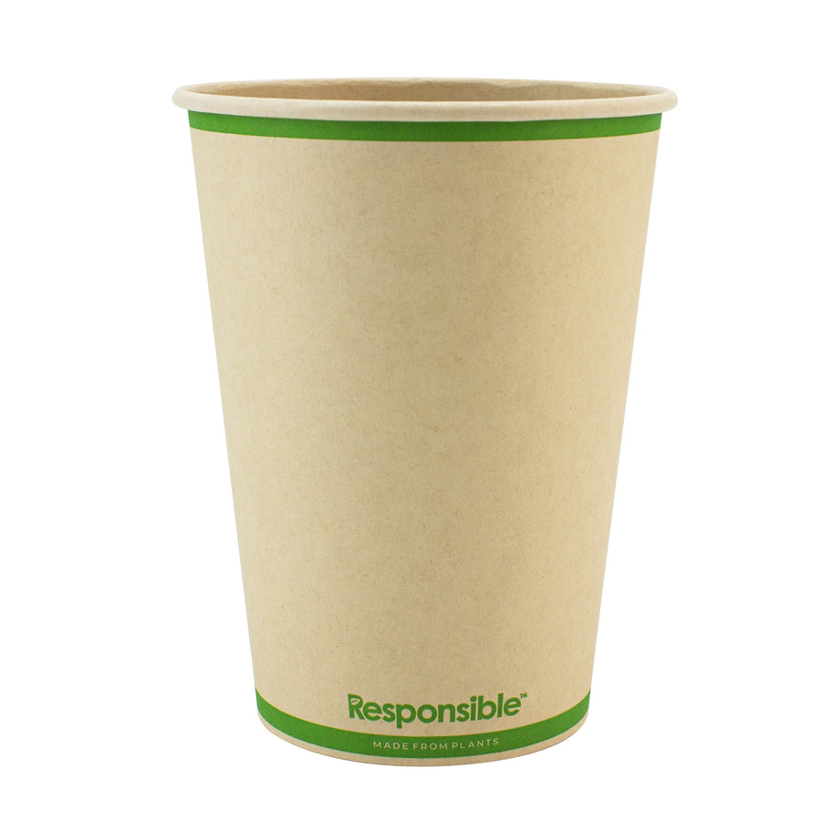 32 oz kraft brown compostable paper food container
