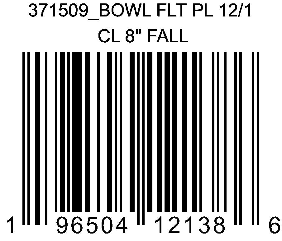 Fall Harvest Plastic Fluted Serving Bowl 8 in