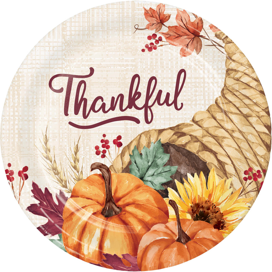 Fall Feast Thanksgiving Dessert Plates