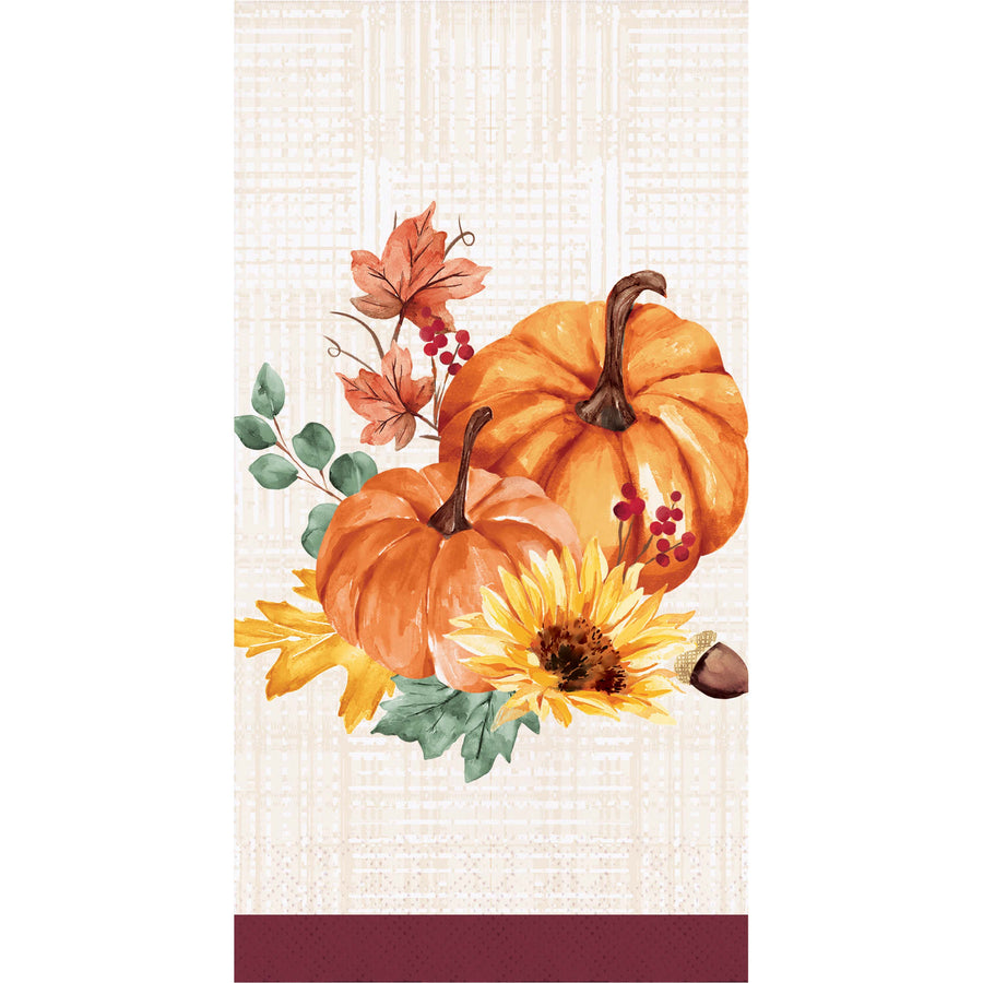 Fall Feast Thanksgiving Guest Towels