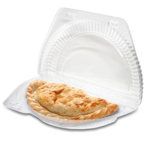 DFI LBH-800 Detroit Forming OPS half pie food container for 1/2 of an 8 inch pie