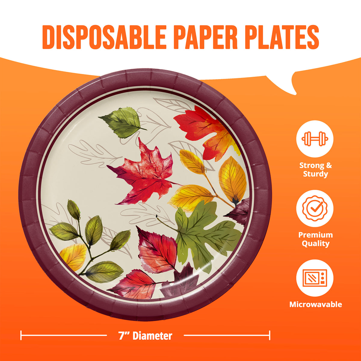 Falling Foliage Fall Dessert Plates