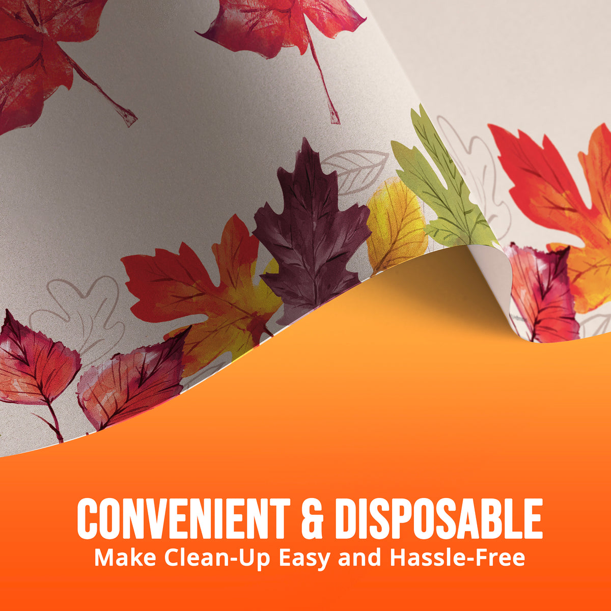 Falling Foliage Fall Paper Tablecloth