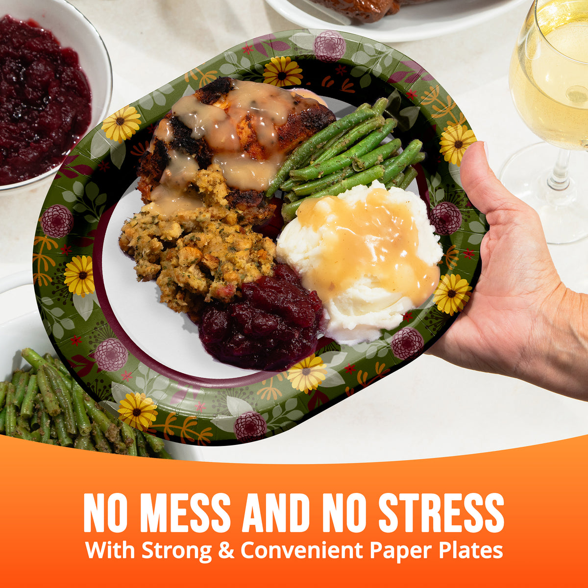 Petals and Pumpkins Thanksgiving Oval Platters
