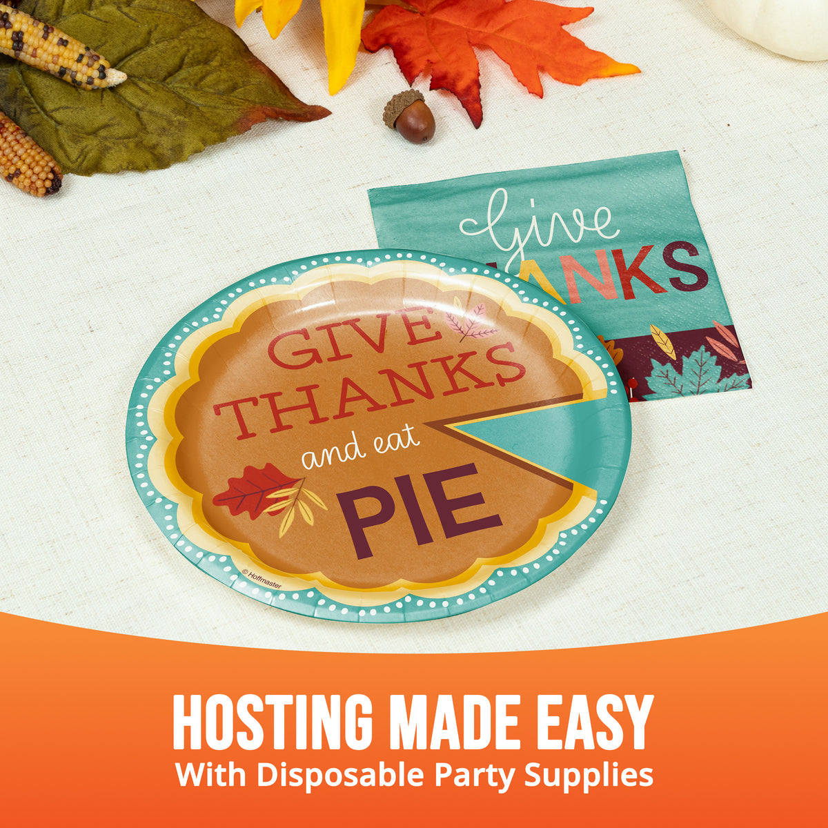 Turkey Treat Give Thanks Beverage Napkins