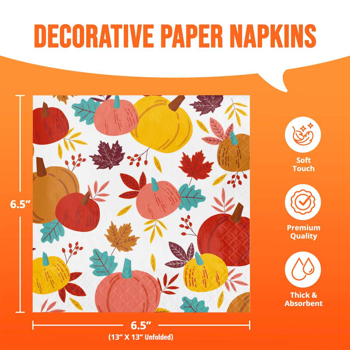 Turkey Treat Thanksgiving Lunch Napkins