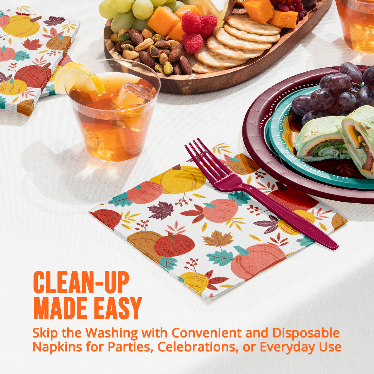 Turkey Treat Thanksgiving Lunch Napkins