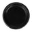 7'' ROUND BLACK PLASTIC PLATE (800 PER CASE)