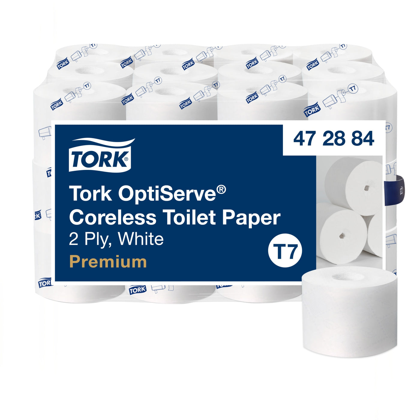 Tork Premium Bath Tissue 750-sheet White 2-Ply Coreless — Case of 36 (472884)
