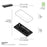 Sushi Tray Combo– Black Bases with Clear Lids