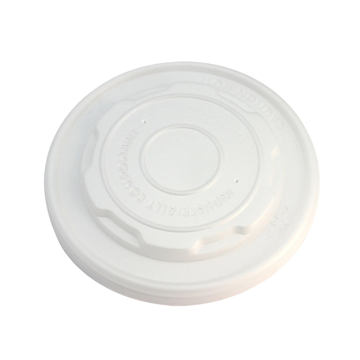 12-32 oz compostable paper food container lid