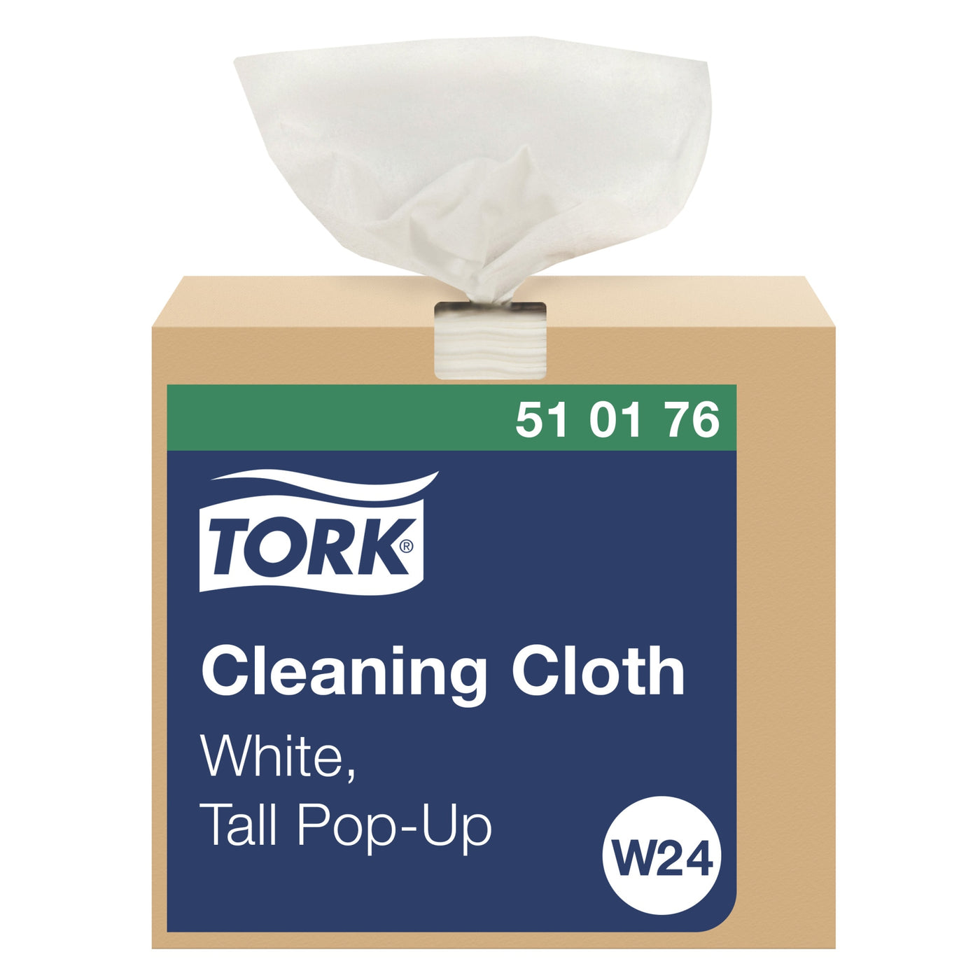 Tork Premium Cleaning Cloth 8.46X16.125 White Pop-Up — Case of 1000 (510176)