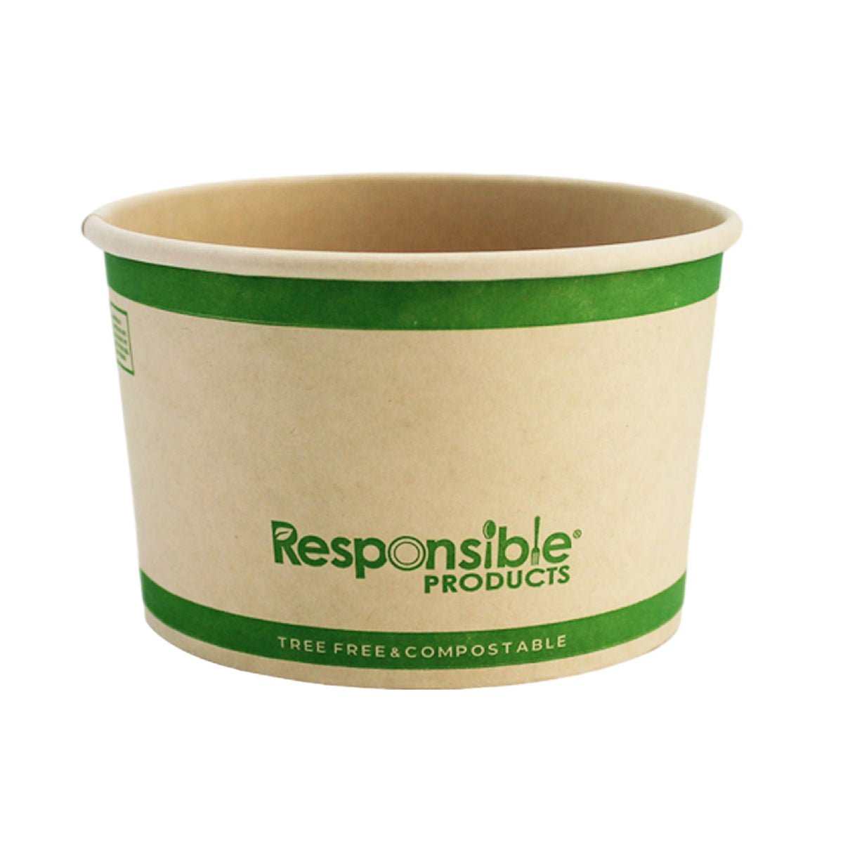 12 oz kraft brown compostable paper food container