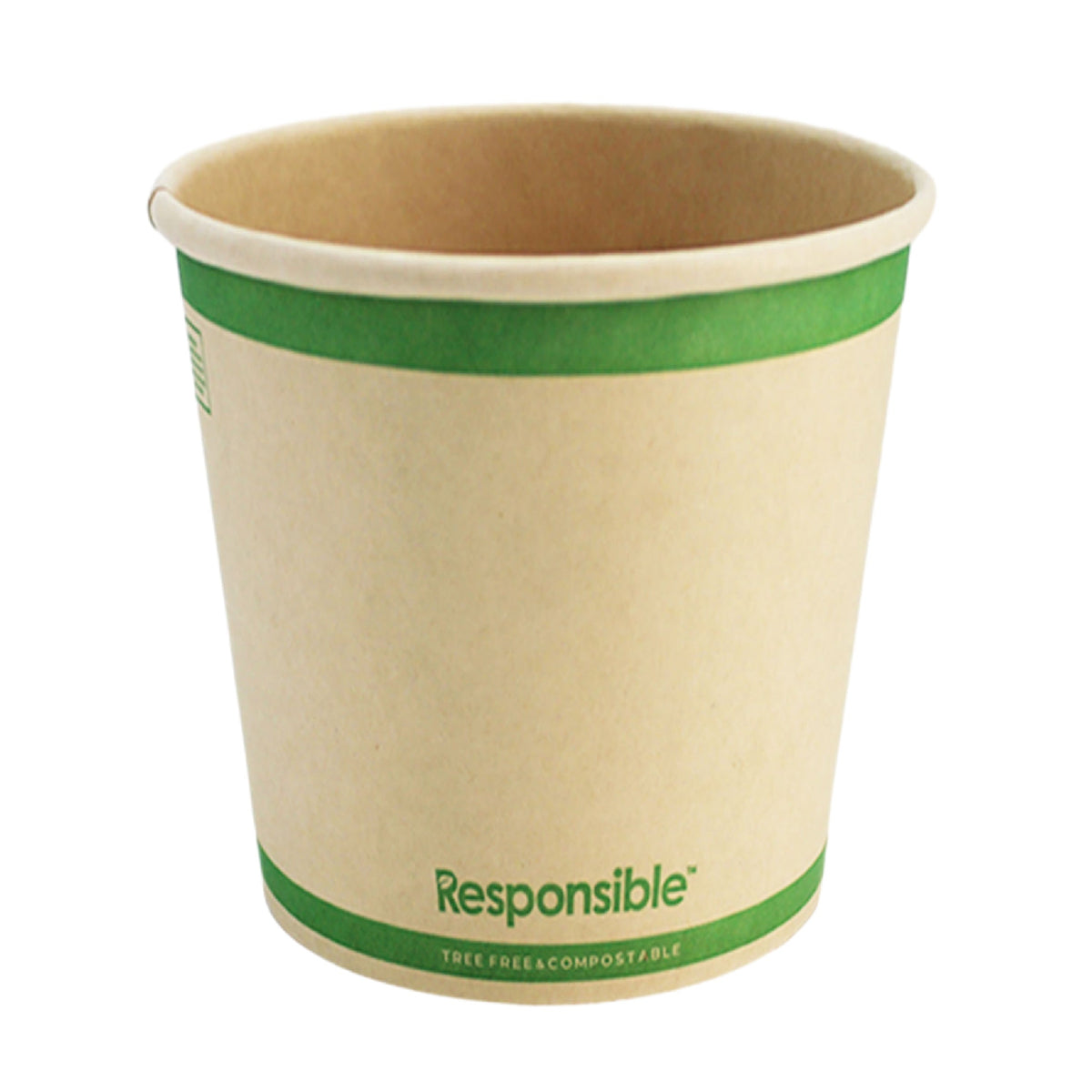 24 oz kraft brown compostable paper food container