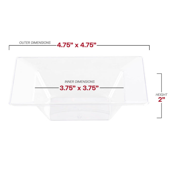 Square Plastic Bowls