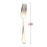 Shiny Metallic Gold Disposable Plastic Cutlery