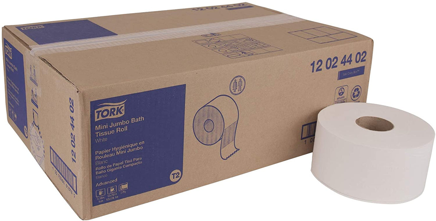 Tork 2-Ply Jumbo Tissue 3.55X751' — Case of 12 (12024402)