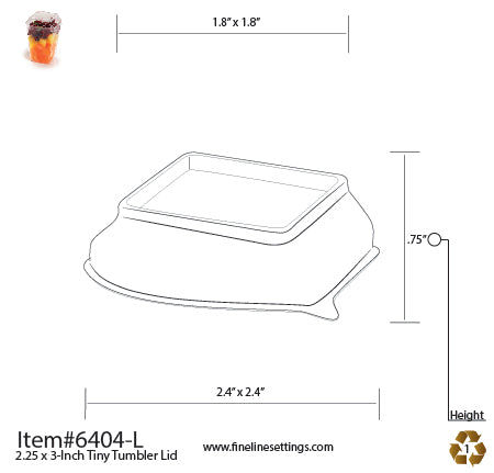 Fineline Tiny Temptations Dome Lid 6404-L specifications