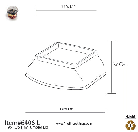 Fineline Tiny Temptations Dome Lid 6406-L specifications