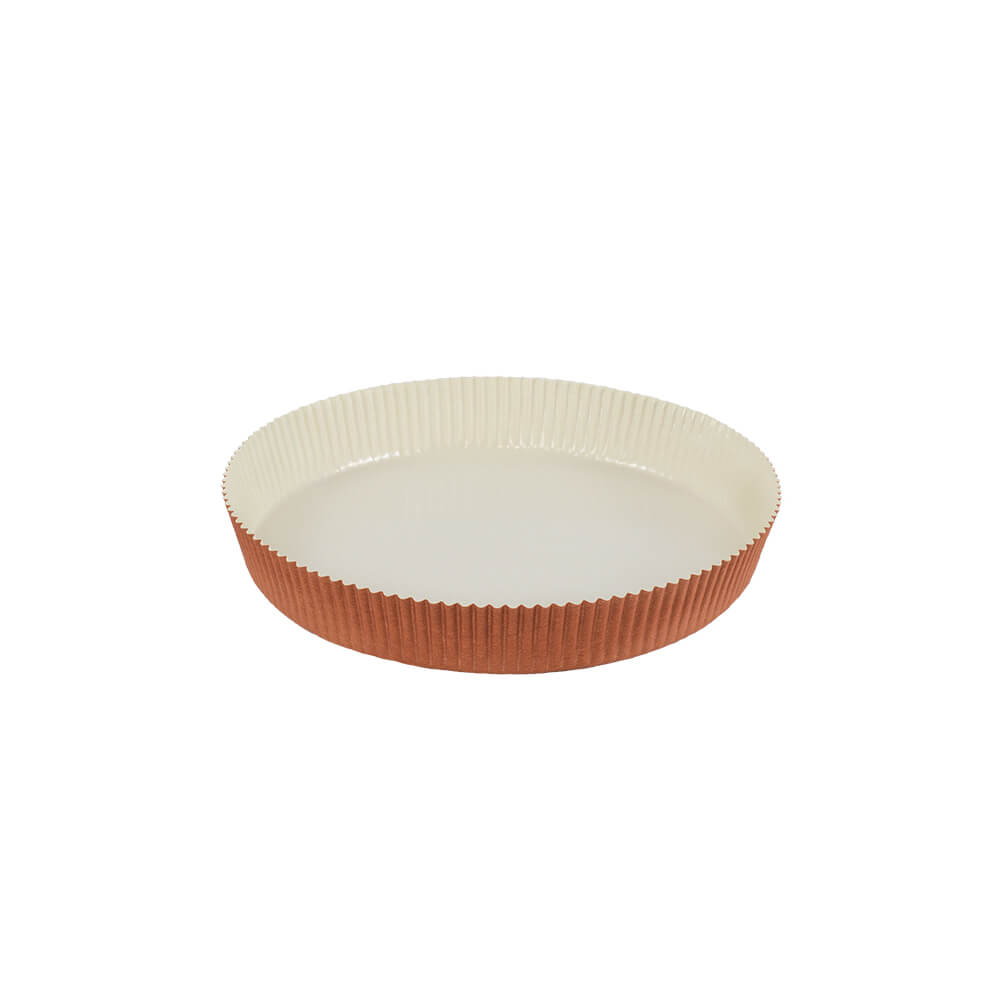 Novacart Optima 680693 Round Paper Tart & Pie Baking Mold – 7-1/2" x 1-1/8" – 540/Case