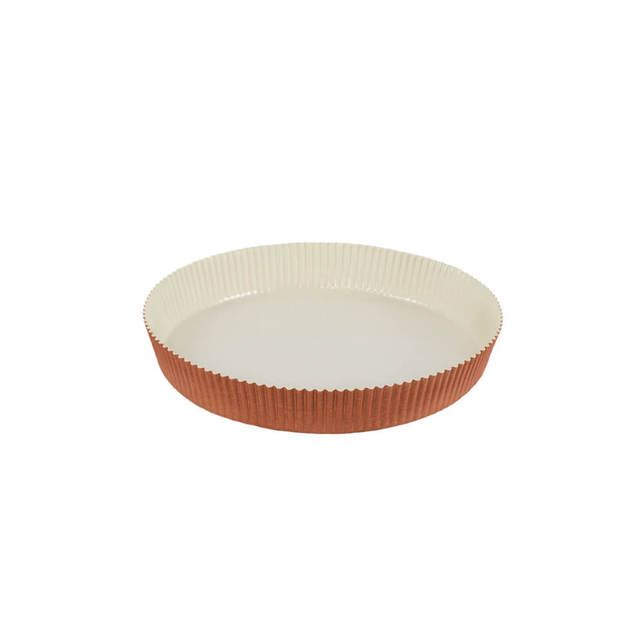 Novacart Optima 680693 Round Paper Tart & Pie Baking Mold – 7-1/2" x 1-1/8" – 540/Case