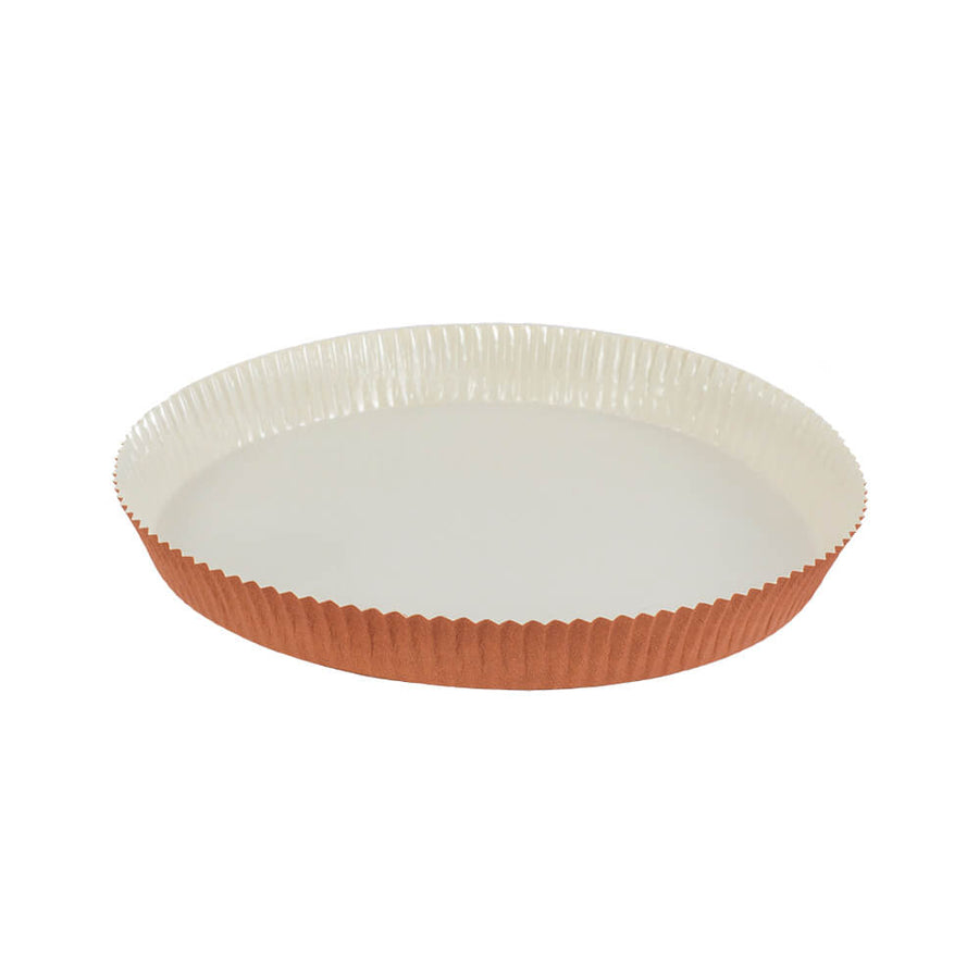 Novacart Optima 680701 Round Paper Tart & Pie Baking Mold – 9-1/2" x 1-1/8" – 360/Case