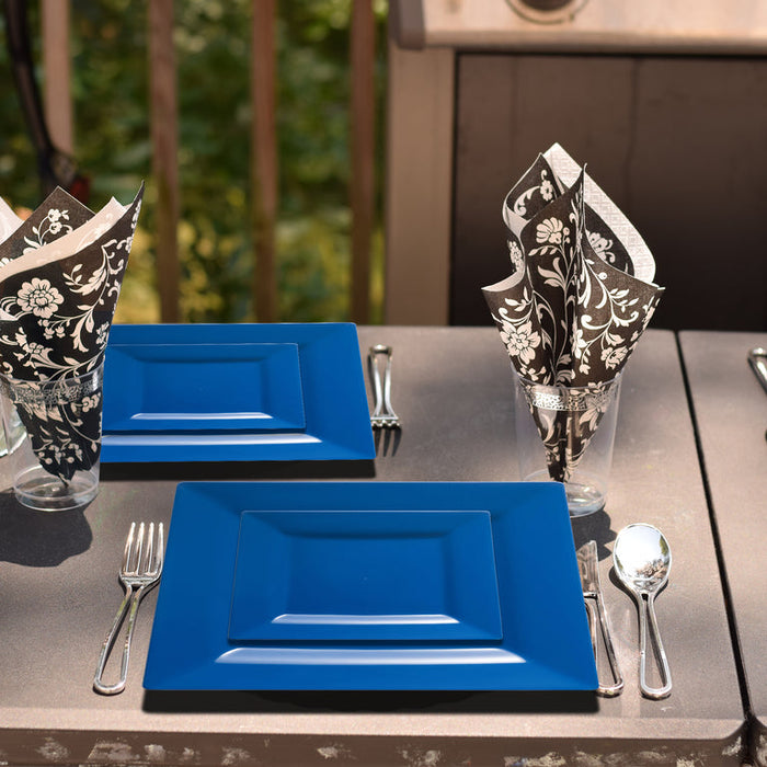 Solid Color Square Plastic Plates