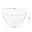Clear Floral Round Disposable Plastic Bowls
