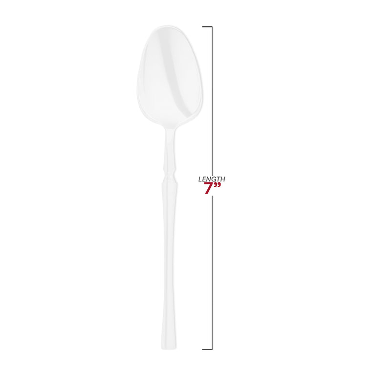 White Moderno Disposable Plastic Cutlery