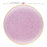 Clear Pink with Gold Rim Hammered Glass Plastic Plates