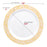 White Plastic Plates with Pink & Gold Mosaic Rim