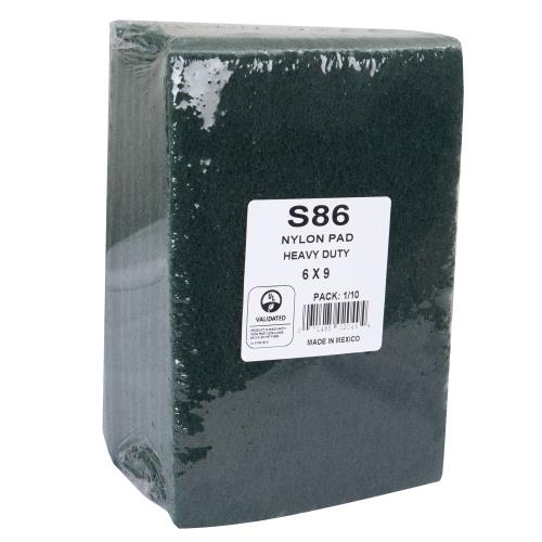 Prime Source® Heavy Duty PS Scouring Pad, Green, 6" x 9" (60 Sponges Per Case)