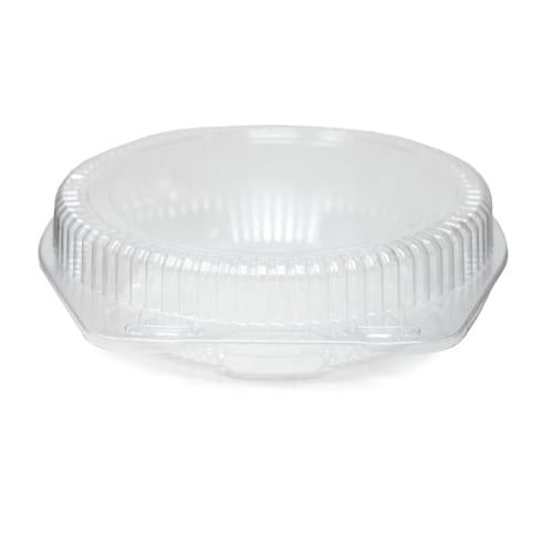 DFI LBH-991 clear OPS clamshell pie container for shallow 9 inch pies and quiches