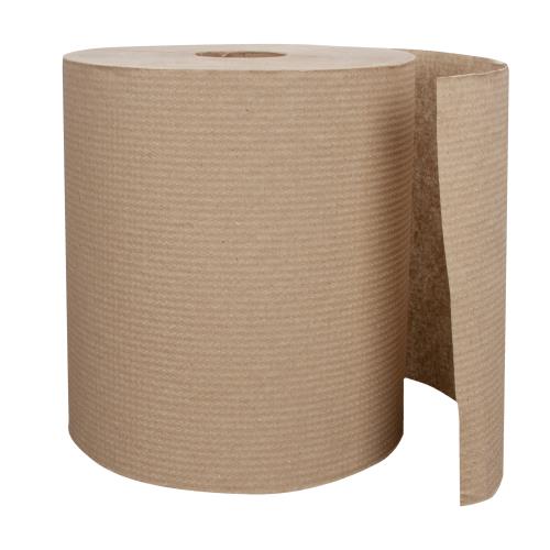 Right Choice™ Paper Hardwound Towel 1-Ply, Kraft, 7.87" x 800', 1/CS/6