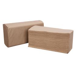 Right Choice™ Paper Multifold Towel 1-Ply 250-Sheets, Kraft, 9" x 9.45", 16/250