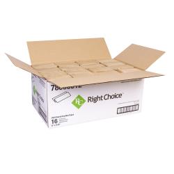 Right Choice™ Paper Multifold Towel 1-Ply 250-Sheets, Kraft, 9" x 9.45", 16/250