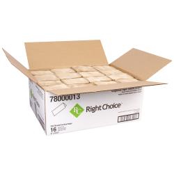 Right Choice™ Paper Singlefold Towel 1-Ply 250-Sheets, Kraft, 9" x 9.45", 16/250