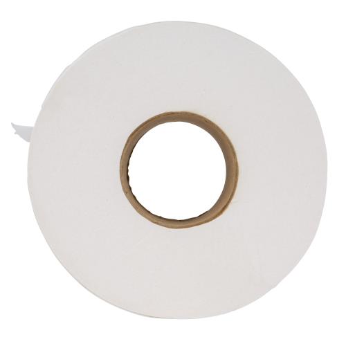 Right Choice Jumbo Roll Tissue, 2-Ply, White, Recycled Paper, 3.3" x 1000', 12 Rolls/Case