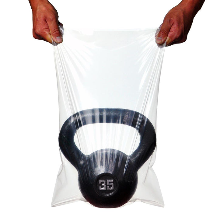 8" x 4" x 12" 0.75 mil TUF-R® Std Linear LDPE Gusset Bag/Ice Bucket Liner, 1000/CS