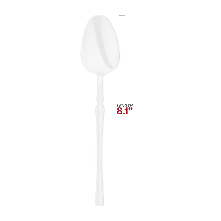 White Moderno Disposable Plastic Cutlery