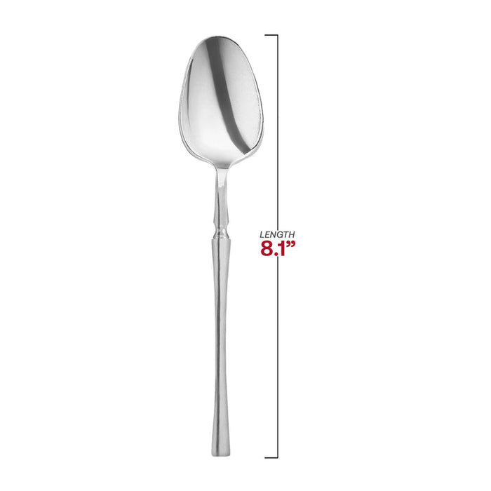 Shiny Silver Moderno Disposable Plastic Cutlery